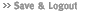 Save & Logout