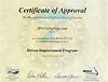 Missouri Driver Improvement Course Approved Certificate