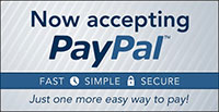 Now accepting PayPal Now accepting PayPal
