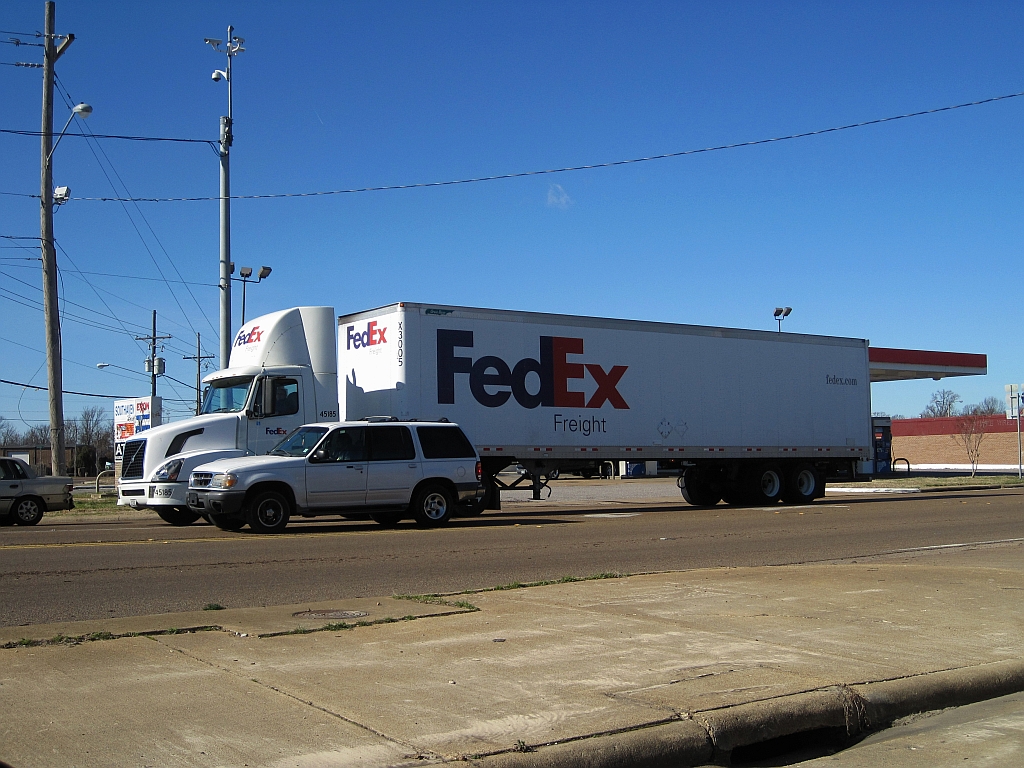 Drive safely next to tractor trailers
