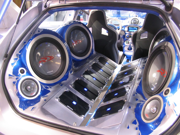 A massive car stereo