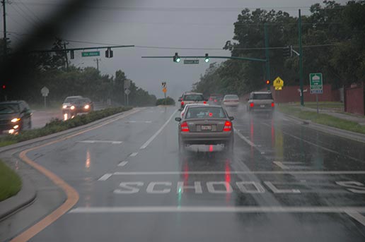 DRIVING IN THE RAIN