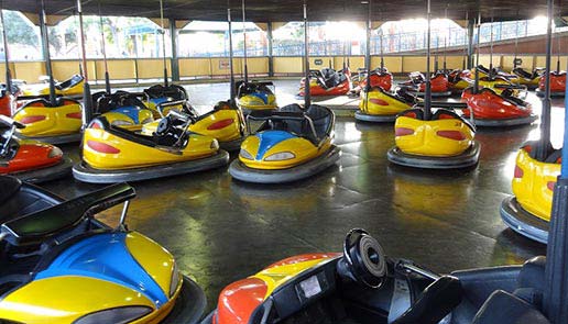 Group of bumper cars
