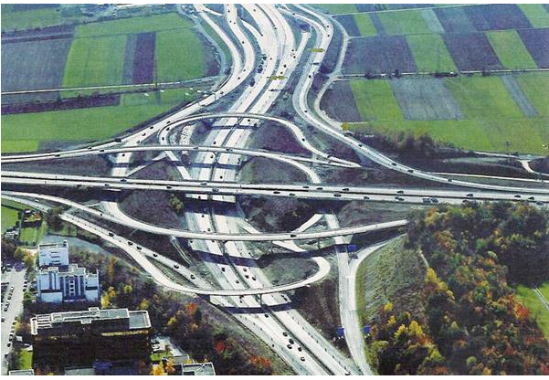 New Jersey freeway jug handles